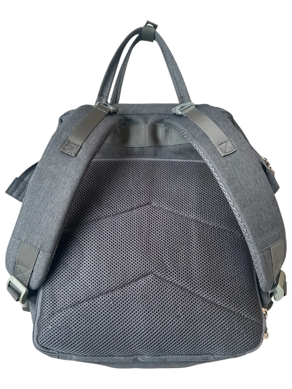 SEMOBIO Diaper Bag Backpack Charcoal Gray Quilted Multi-Pocket Travel Baby Bag